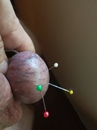 She made a pins cushion out of my left testes together with her husband