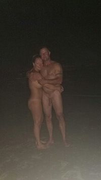 My beautiful wife and I NAKED on the beach Saturday night. Was a wonderful ...