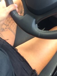 Driving fast turned me on so I made myself cum