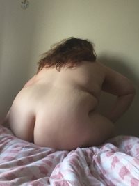 My wife's naked butt