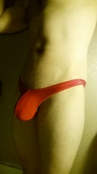 My cute red thong