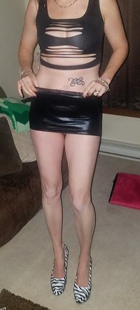 I like this new black top makes my tits look bigger.