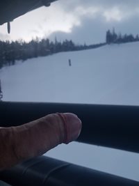 Just a cheeky pic on the gondola to work