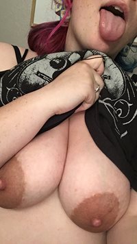 Big tits nude selfie