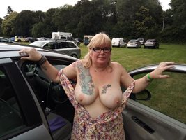 Out & About: 48 days since I last flashed my tits and pussy so while at Pow...