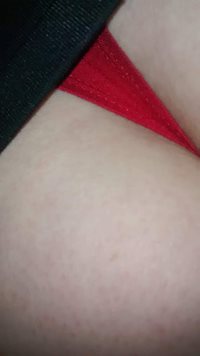 MY RED THONG TODAY...