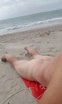 Another day (although cooler) at the nude beach. Always good place to relax...