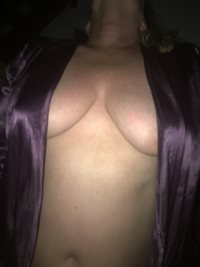 My friend in her robe