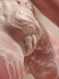 All soaped up in my shower... I'm clean and freshly shaved, now what?   Loo...