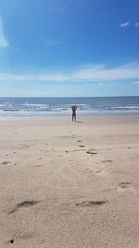 Nude at the beach again.  Was a beautiful day