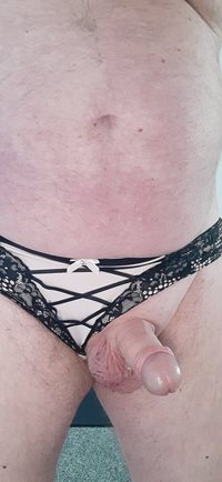 My small cock in panties