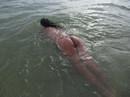 Topless swimming on Public Beach