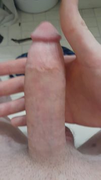 Just giving the lil guy a jerk 😉 tell me what you think of this cock