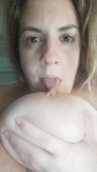 licking nipple