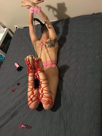 petite, tiny titty exhibitionist! all tied up and ready to go!