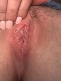 look i just cum who wants a taste !