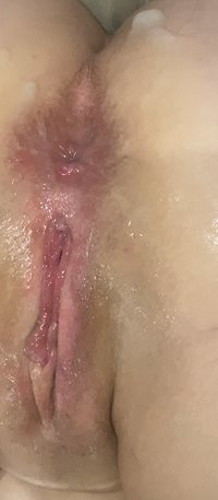 Cover me in cum while I finger fuck myself….