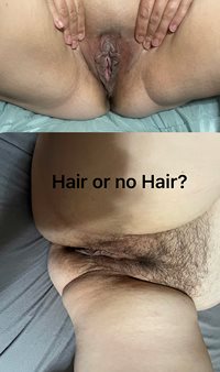 What’s the decision shaved or hairy ? Do you like Small pussy lips or big l...