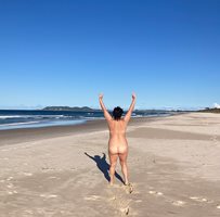 Nude beach in winter. Blessed!