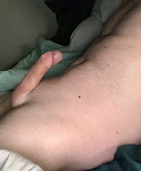 Curved hard cock in the morning
