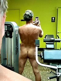Then went to a fully nude workout at the new gym