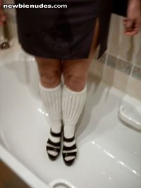 For all you boys that wanted to see me in white socks...
