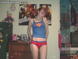 Don't I make a sexy Supergirl?    So PM me if you want to own a pair of my ...