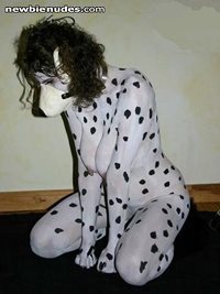 body painting puppy