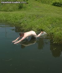 It's HOT in Vermont!  Gotta love summer and goin' in for a swim! ;-)