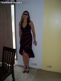 sub slut wife getting ready for night on the town......but is the dress slu...