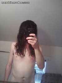 Just out of the shower again