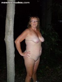 wife naked outside for friends!