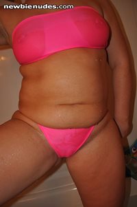 Wifes new bathing suit got it yesterday lets hear what you all think of us ...