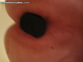 my hole filled with the medium size plug