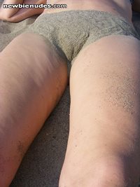 Holiday in Spain - my ladie's "panties" made of sand