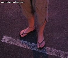 feet in the street