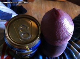 thick as a beer can. cum see all my pix
