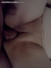 Hubby tearing my pussy up