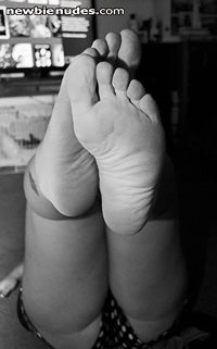 ;)Like my feet?