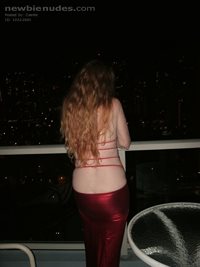 Back of the Red Dress
