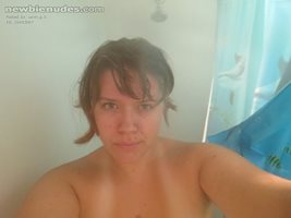 Getting read to take a SHOWER :) !