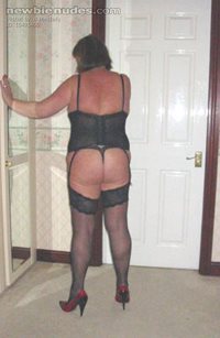 Seems you all want pics of my bum and in stockings and heels