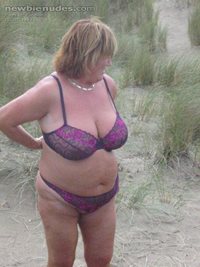 Another pic taken by my dom, making me stand in the dunes in lingerie
