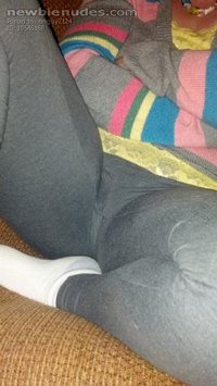 My wife in her Yoga pants.