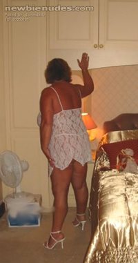 My short white nightie. Will post the sheer one shortly