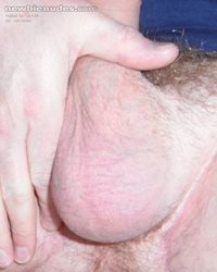 Smooth balls full of come - please feel them
