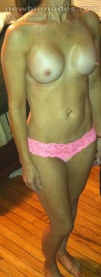 her pink panties again. Leave your comments she loves reading them!