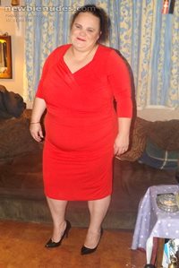 for srebbew and davidmcc40 my new red dress and my fans who like my as the ...