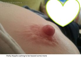 Perky nipple selfie