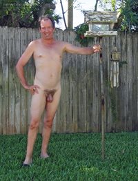 Me naked in my new private backyard!!
